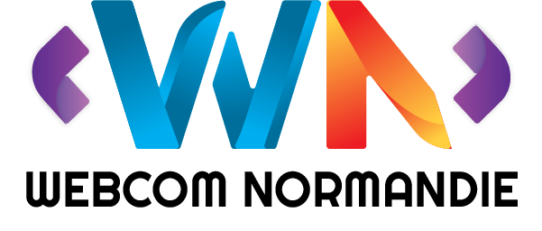Logo Webcom Normandie écriture noire