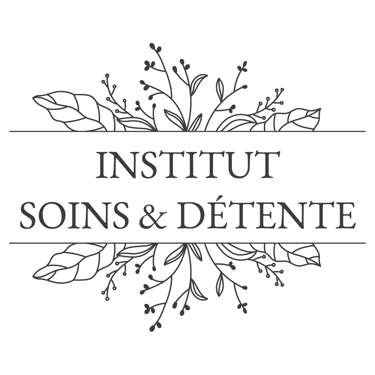Institut soins et détente - Logo Noir Rond