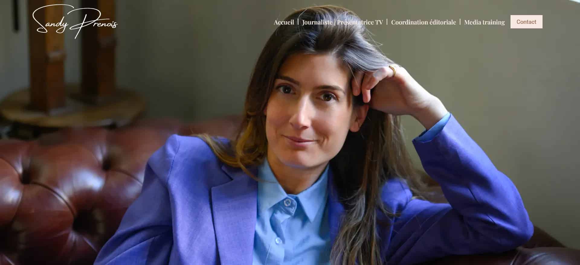 Sandy Prenois journaliste présentatrice TV