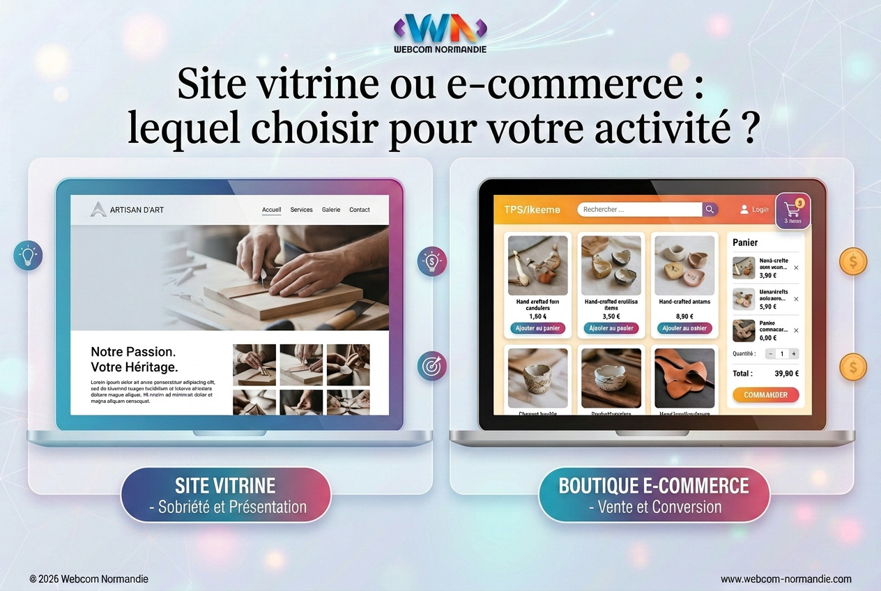 Site vitrine ou e-commerce : lequel choisir pour votre activité ?
